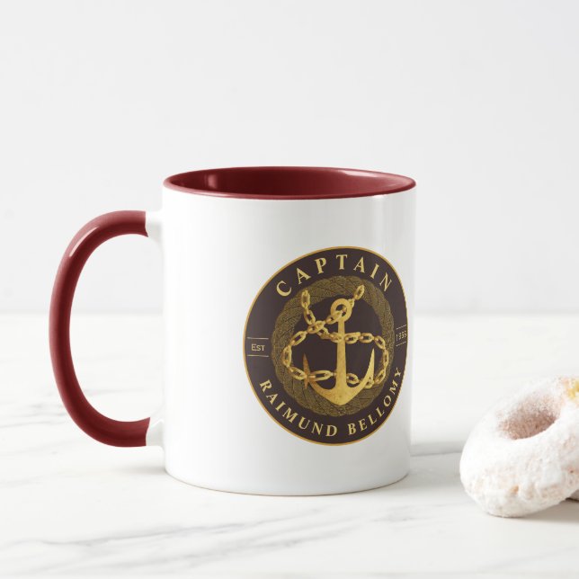 Mug Ancre or (Avec donut)