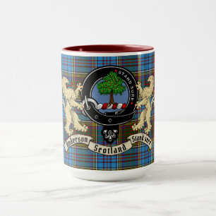 Mug Anderson Clan Badge & Tartan 