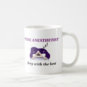Mug ANESTHÉSISTE d'INFIRMIÈRE, sommeil avec le