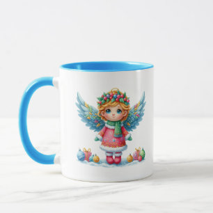 Mug Ange de neige de Noël