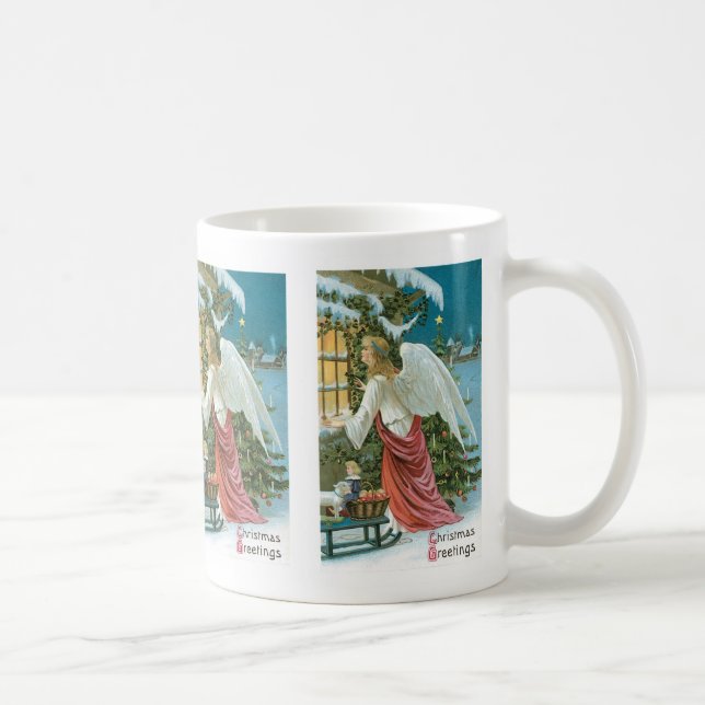 Mug Ange de Noël à la fenêtre (Droite)