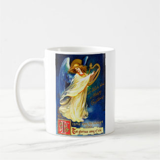 Mug Ange de Noël Vintage à la harpe