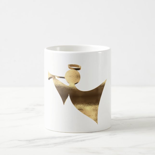 Mug Ange D'Or Jouer La Trompette Noël (Centre)