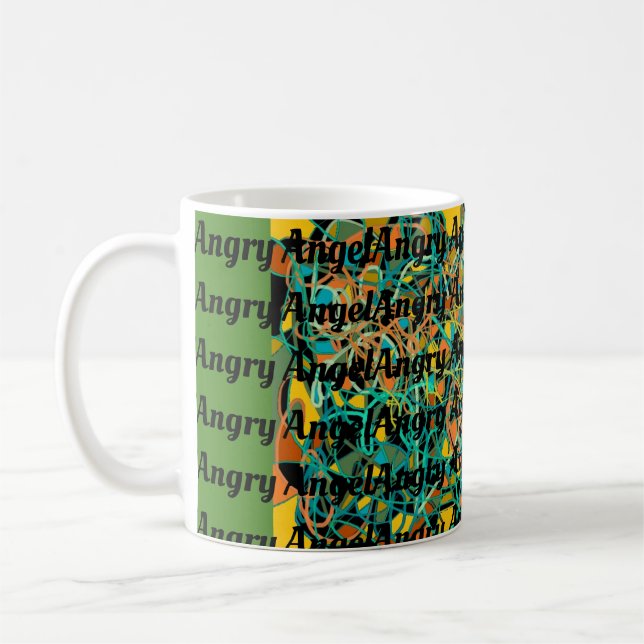 Mug Ange en colère et art abstrait Helena (Gauche)