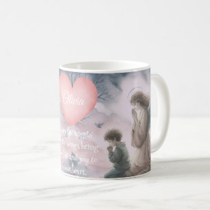 Mug Ange gardien et enfant priant ensemble