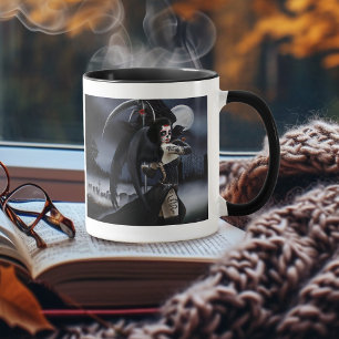 Mug Ange gothique sombre Mort Crâne de sucre Fantastiq