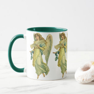 Mug Angel de Noël victorien, Gloria dans Excelsis Deo