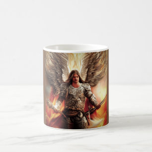 Mug Angel De Protection En Aquarelle Armor Orange