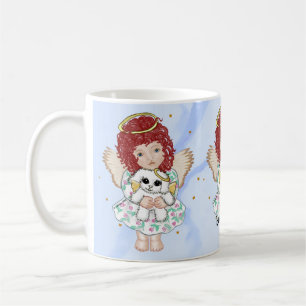 Mug Angel tenant chien