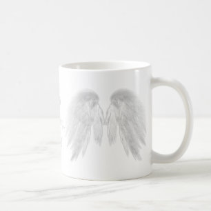 Mug ANGEL WINGS White 'Good Morning' Texte personnalis