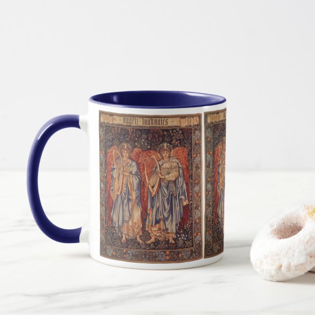 Mug Angeli Laudantes par Sir Edward Coley Burne Jones (Avec donut)