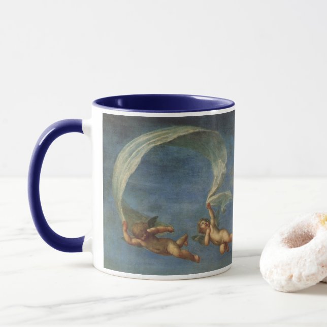 Mug Anges Détail d'Adonis conduit par des Cupidons par (Avec donut)