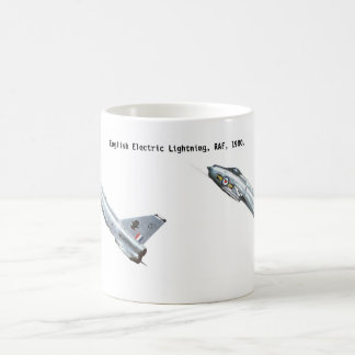 Mug Anglais Electric Lightning, RAF, 1980.