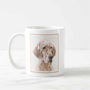 Mug Anglais Setter Orange Belton Peinture Chien Art