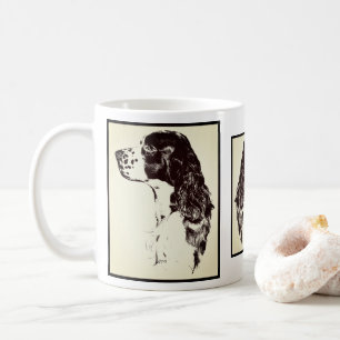 Mug Anglais Springer Spaniel Art Vintage