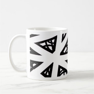 Mug Angles en noir et blanc