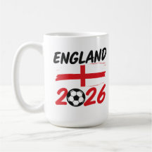 Angleterre 2026 Design de fan de football, croix e