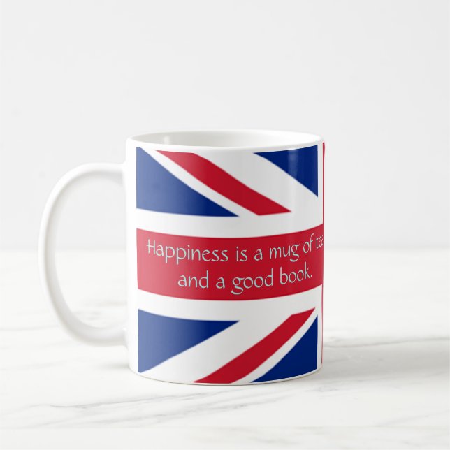 Mug Angleterre English Flag Happy Tea Good Book (Gauche)
