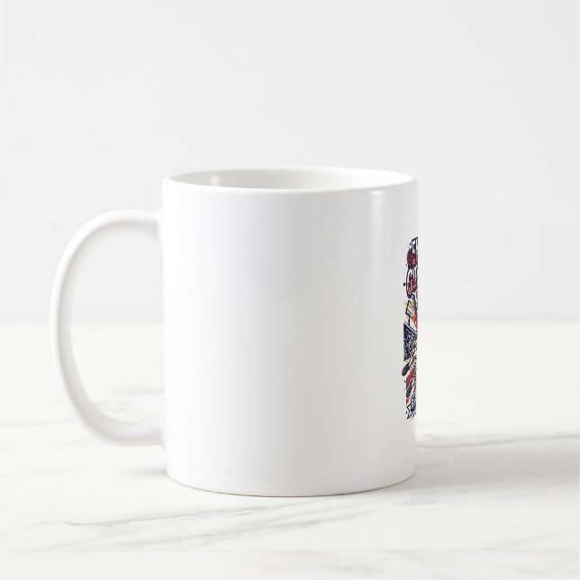 Mug Angleterre Mode de but squelette attaquant Nations (Gauche)