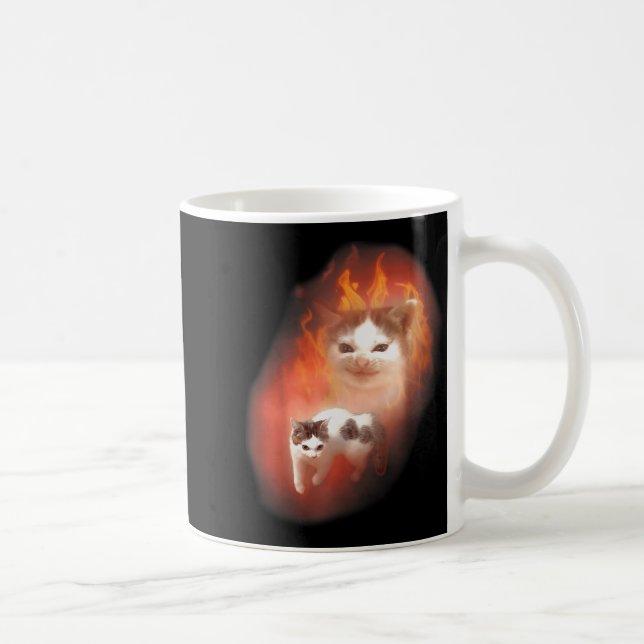Mug Angry Cat Meme Funny Silly Cat Kitten Lover Humor  (Droite)