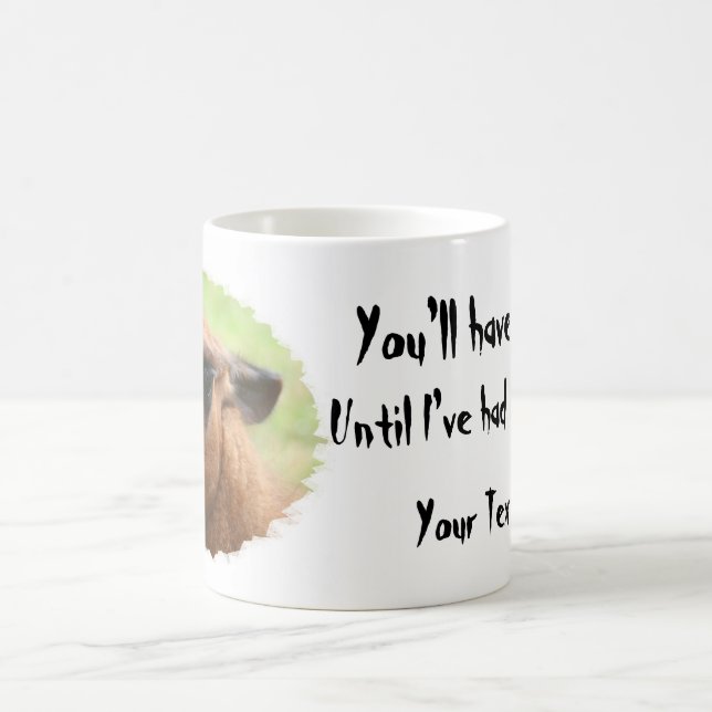Mug Angry Llama Attendre Jusqu'à ce que j'ai eu Humour (Centre)
