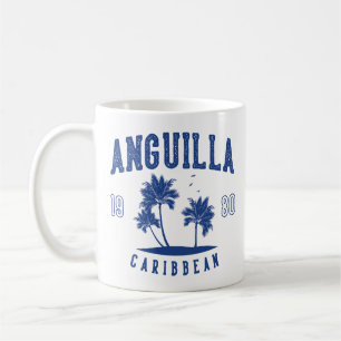 Mug Anguilla Palmier des Caraïbes 1980
