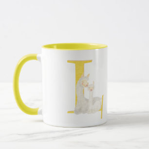 Mug Animal ABC L is for llama