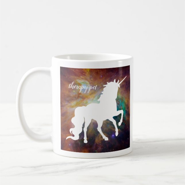 Mug Animal de compagnie de Galaxy Therapy de Unicorn (Gauche)