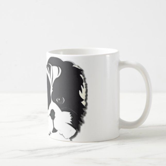 Mug Animal familier blanc noir de chien de Shih Tzu (Droite)