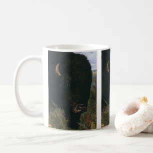 Mug Animal sauvage vintage, bison ou bison américain