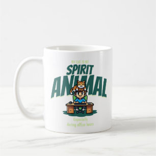 Mug Animal spirituel Chat Art drôle mignon