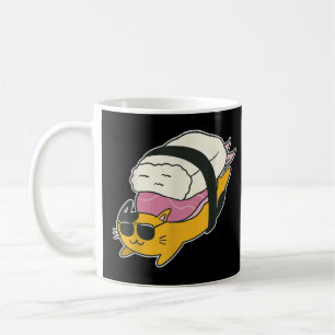 Mug Animal Sushi Amoureux des chats japonais Funny Kaw