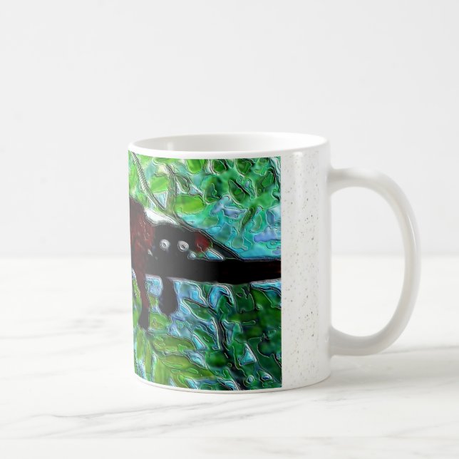 Mug Animaux amusants Red Lemur relaxant (Droite)