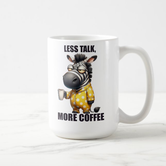 Mug Animaux/Café/Zèbre amusants (Droite)