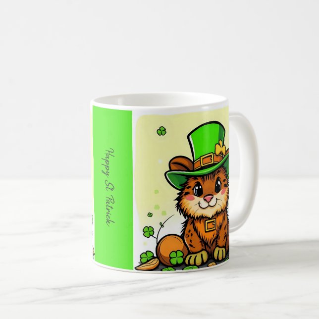Mug Animaux chanceux déguisés - Saint Patrick’s Day Fu (Devant droit)