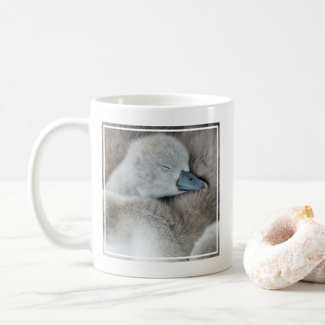 Mug Animaux de bébés cutest | Bébé Mute Swan (Avec donut)