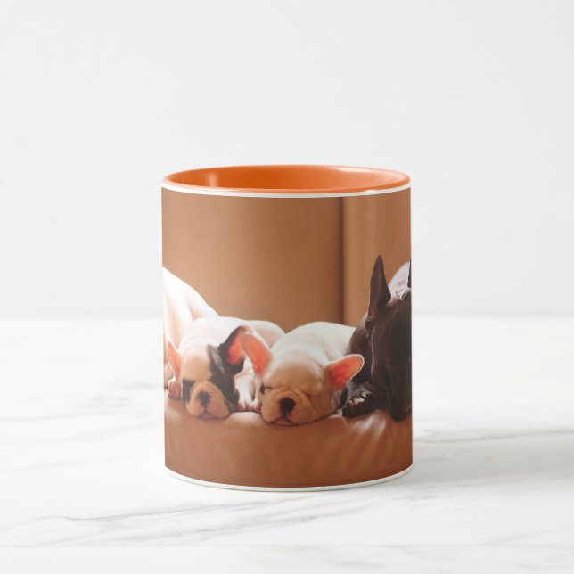 Mug Animaux de bébés cutest | French Bulldog Family (Centre)