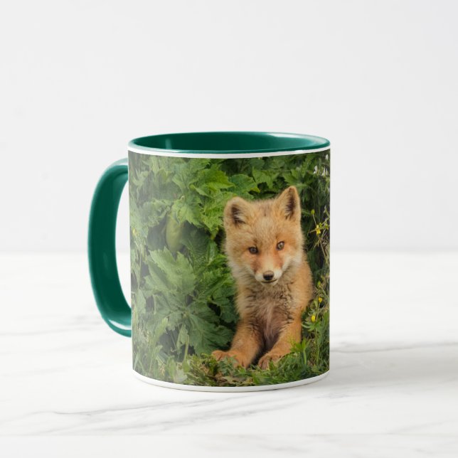 Mug Animaux de bébés cutest | Renard rouge à Umnak Ala (Devant gauche)