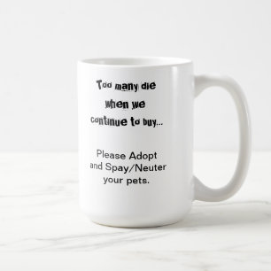 Mug Animaux de compagnie Adoption Stérilisation Surpop