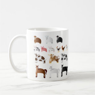 Mug Animaux de ferme personnalisés d'amusement