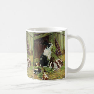 Mug Animaux de ferme vintages, lapins d'animaux de com
