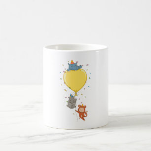 Mug Animaux De Fête Tenant Un Ballons