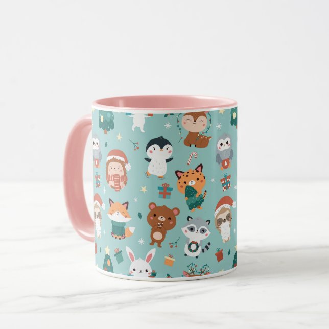 Mug Animaux de Noël (Devant gauche)