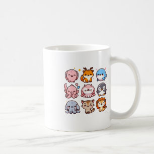 Mug Animaux de Zoo Autocollant Dessin Animé Mignon
