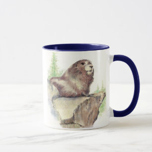 Mug Animaux des marmottes, Rochers, Nature, Faune