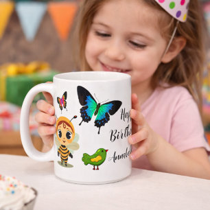 Mug Animaux Mignons Colorés Art de Fête d'Anniversaire
