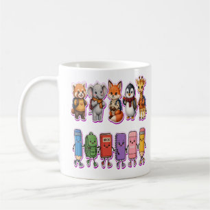 Mug Animaux mignons de rentrée scolaire PNG   Ventilat