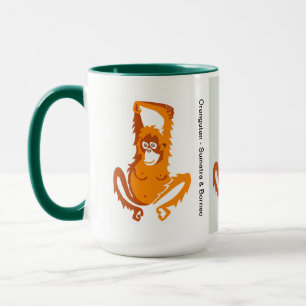 Mug Animaux sauvages - Mignonne ORANGUTAN - Nature -