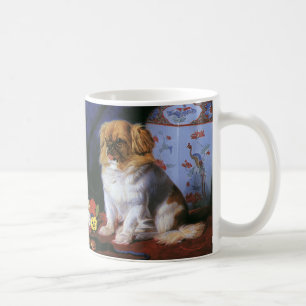 Mug Animaux Vintages, Chien à chiots de Toy Pekingese