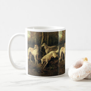 Mug Animaux vintages, Chiens de Chasse au Gryhound en 